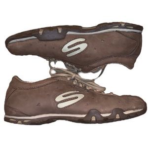 Brown Lace-up Skechers